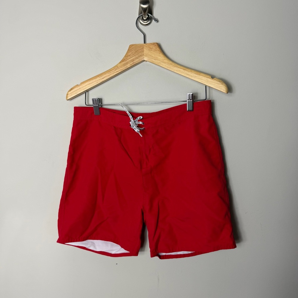 Marc Jacobs Men’s Swim Trunks Red Bathing Suit Shorts Medium *66